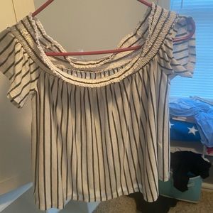 Off the shoulder summer shirt
